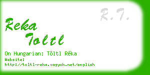 reka toltl business card
